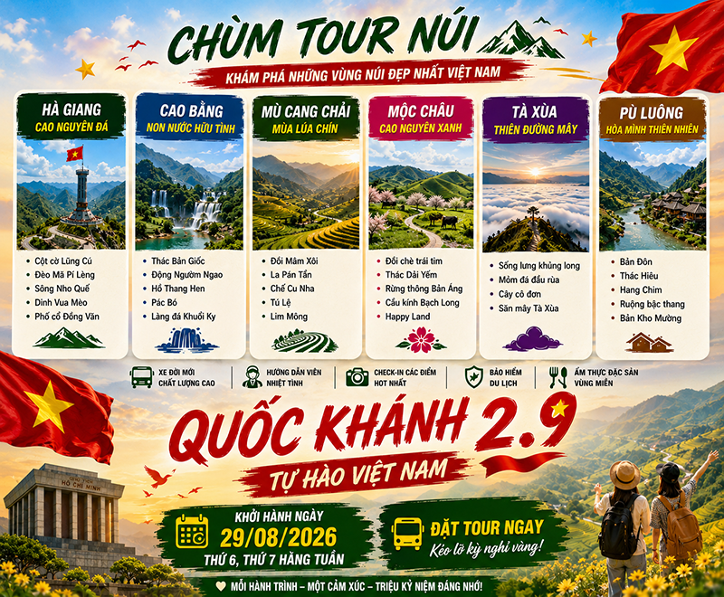Tour lễ 2.9
